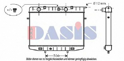 AKS DASIS 150700n -  Радиатор, охлаждение двигателя